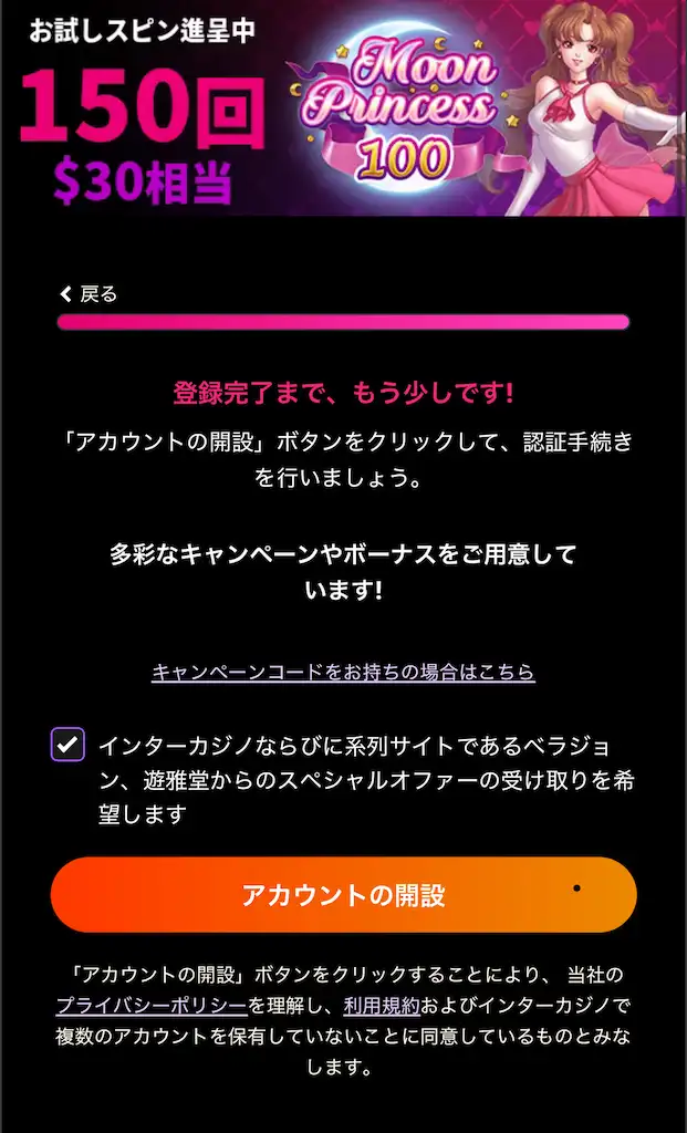 インターカジノ NDB 登録